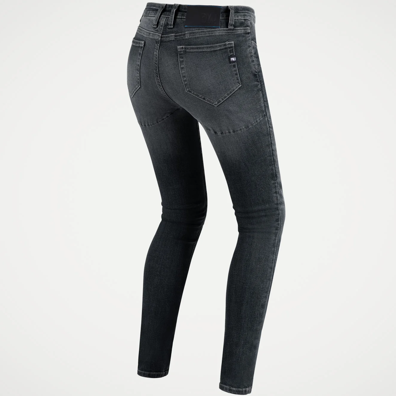 Jeans Moto Pmj Twaron Modello Skinny Donna Nero Omologato CE A