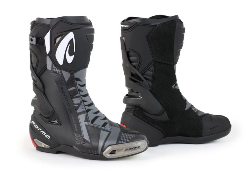 Stivali Racing Forma Boots PHANTOM Nero In Pelle Con Protezioni Certificate