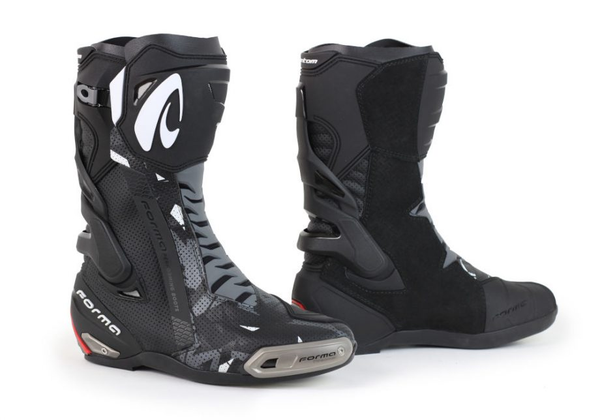 Stivali Racing Forma Boots PHANTOM FLOW Nero In Pelle Con Protezioni Certificate