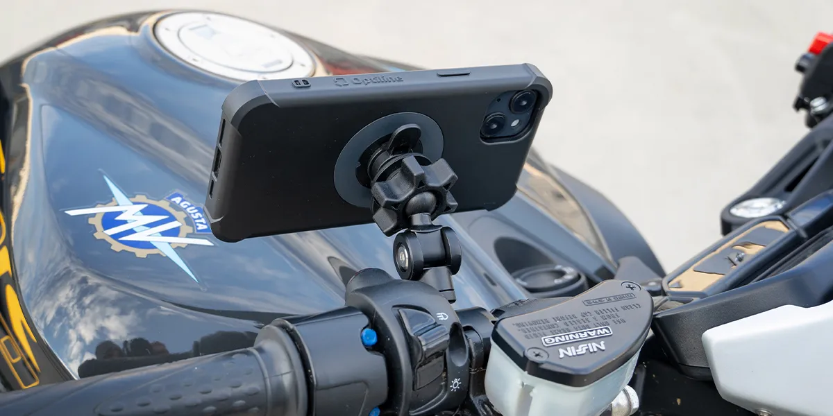 Optiline Screw Pro M6 Titan Supporto Cellulare Moto In Metallo Con Fissaggio A Vite M6