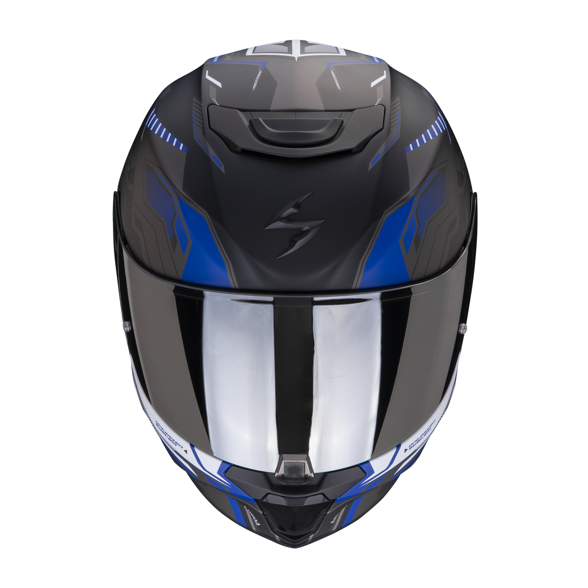 Casco Integrale Scorpion EXO 391 HAUT Nero Argento Blu ECE 22-06