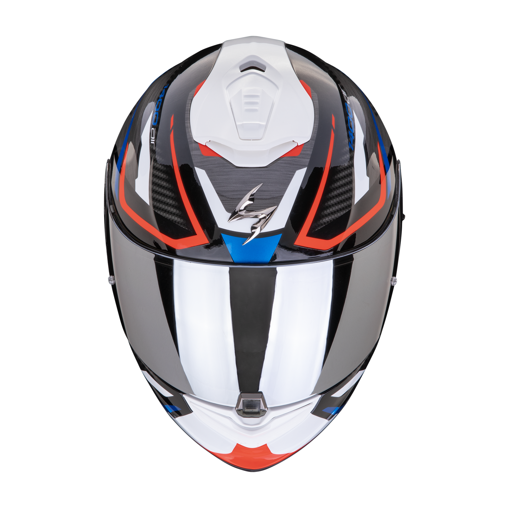 Casco Integrale Scorpion EXO 1400 EVO 2 Air ACCORD Nero Blu Bianco ECE 22-06