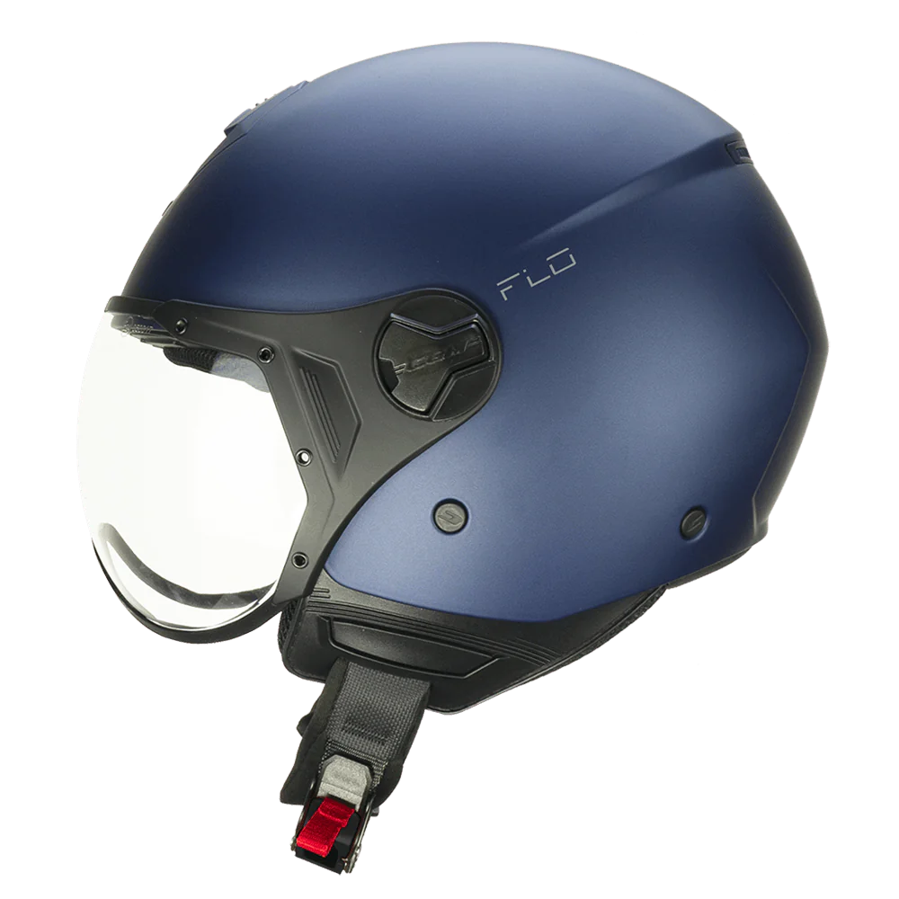 Casco CGM 167A FLO Mono Blu Yama ECE 22-06 Visiera Sagomata