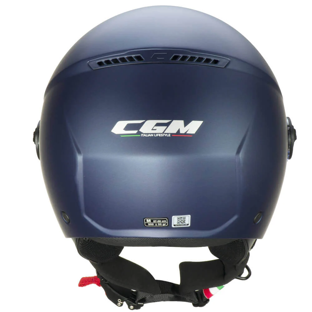 Casco CGM 167A FLO Mono Blu Yama ECE 22-06 Visiera Sagomata