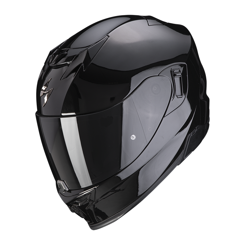 Casco Moto Integrale Touring Scorpion EXO 520 EVO AIR ECE 22-06 Solid Nero Lucido