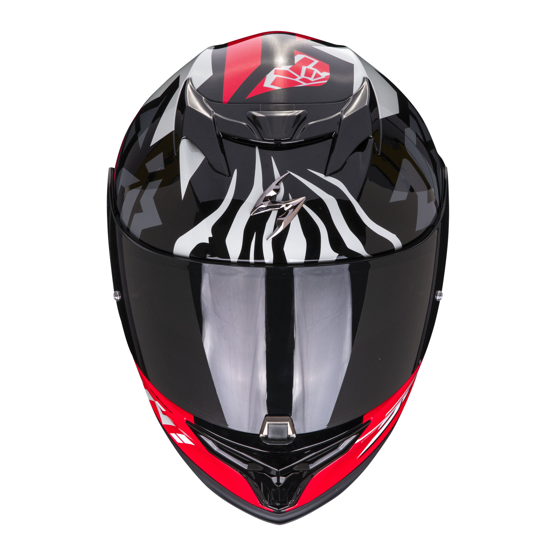 Casco Moto Integrale Touring Scorpion EXO 520 EVO AIR ECE 22-06 Rock Bagoros Nero Rosso