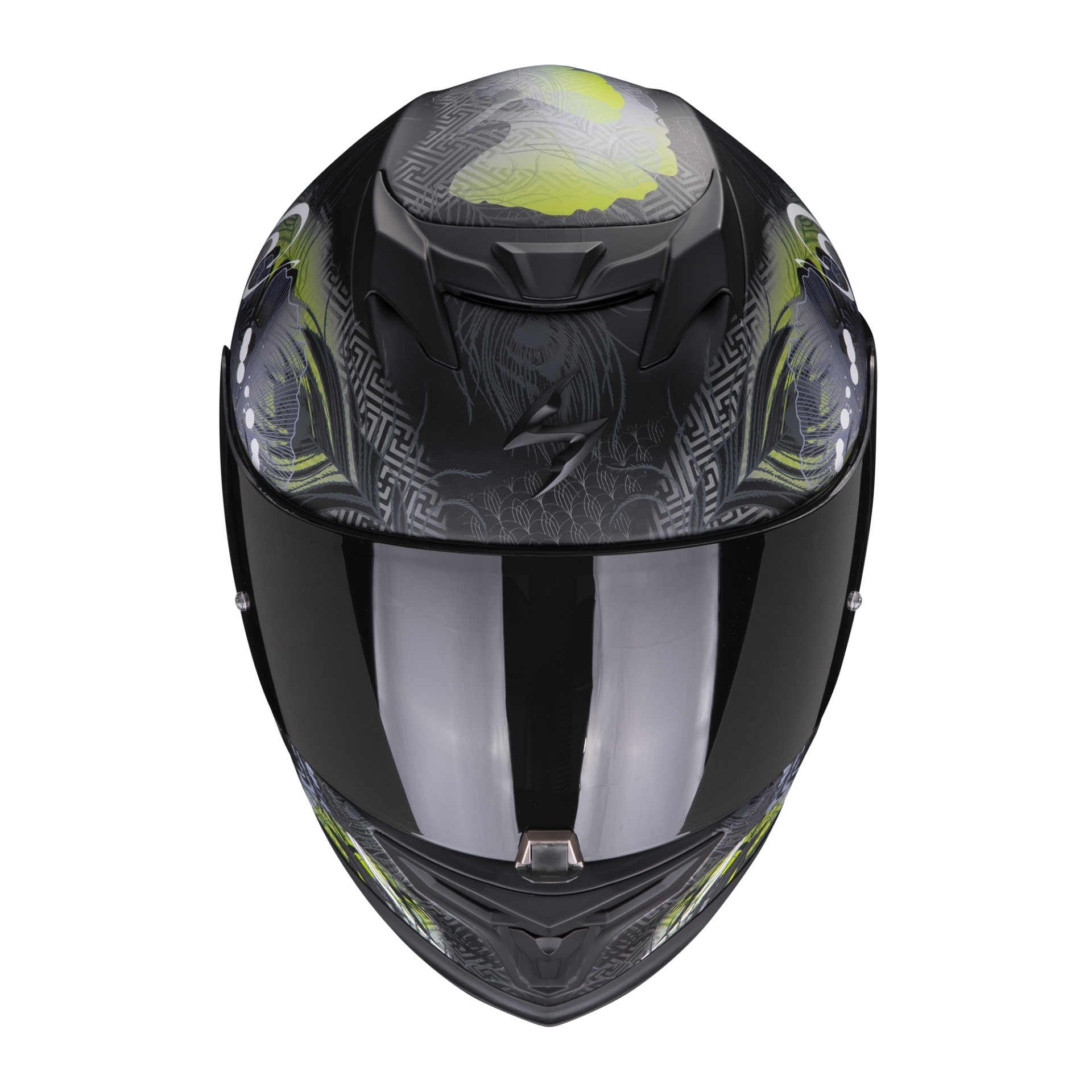 Casco Moto Integrale Touring Scorpion EXO 520 EVO AIR ECE 22-06 Melrose Nero Opaco Giallo