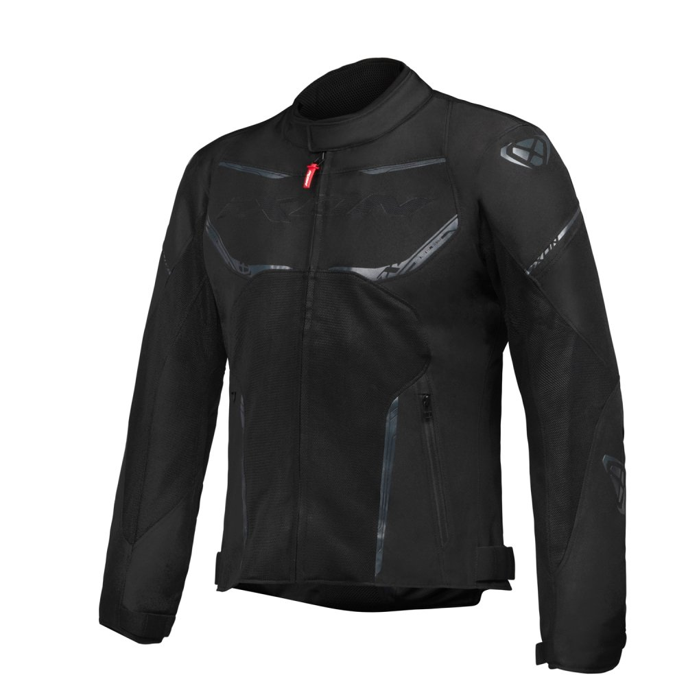 Giubbotto Moto Estivo Ixon STRIKER AIR WP Con Membrana Impermeabile Nero