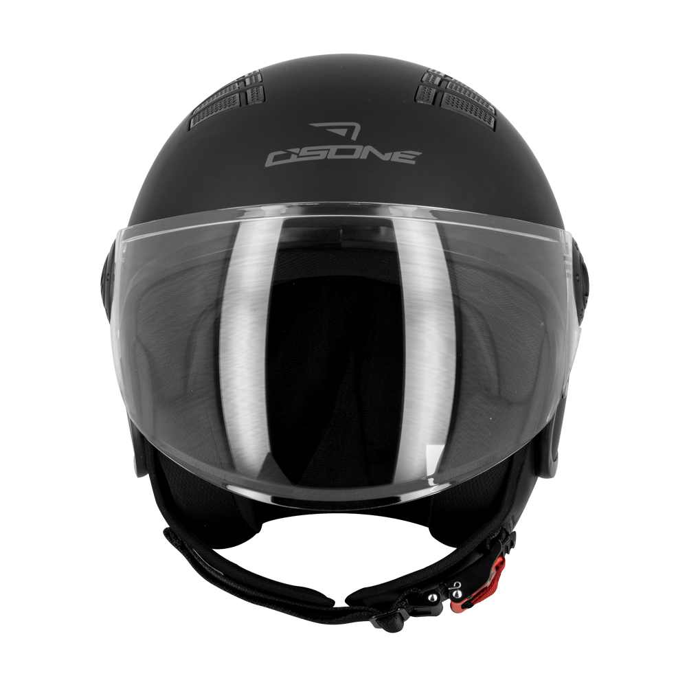 Casco Jet Osone S707 Nero Opaco ECE 22-06 Con Griglie Prese D'Aria