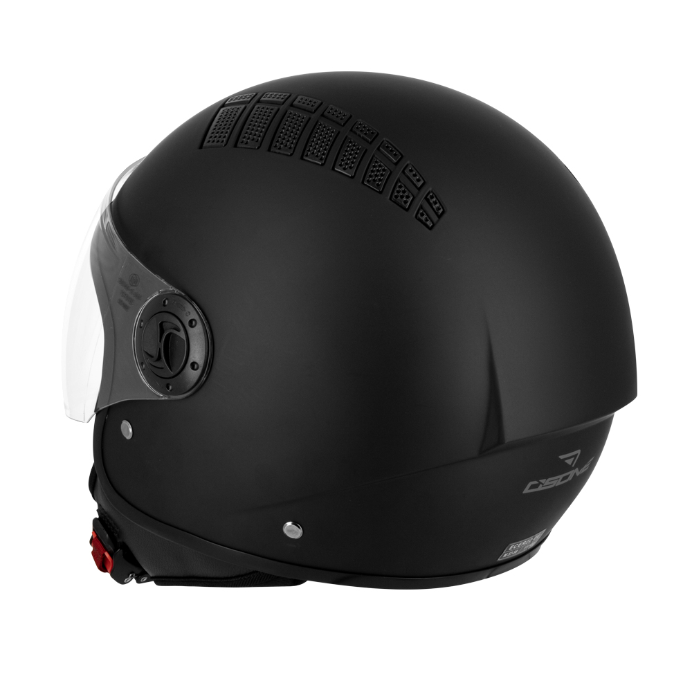 Casco Jet Osone S707 Nero Opaco ECE 22-06 Con Griglie Prese D'Aria