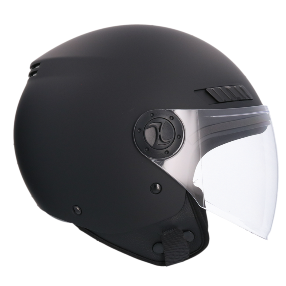 Casco Moto Jet SHIRO Sh-62 Kyoto Nero Opaco ECE 22-06