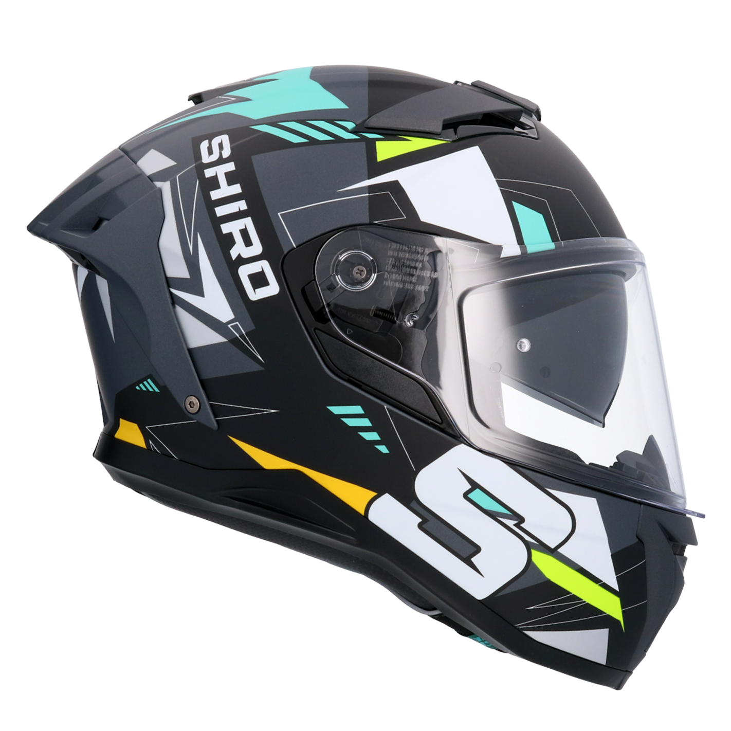 Casco Moto Integrale SHIRO Alpha Upgrade Grigio Opaco ECE 22-06