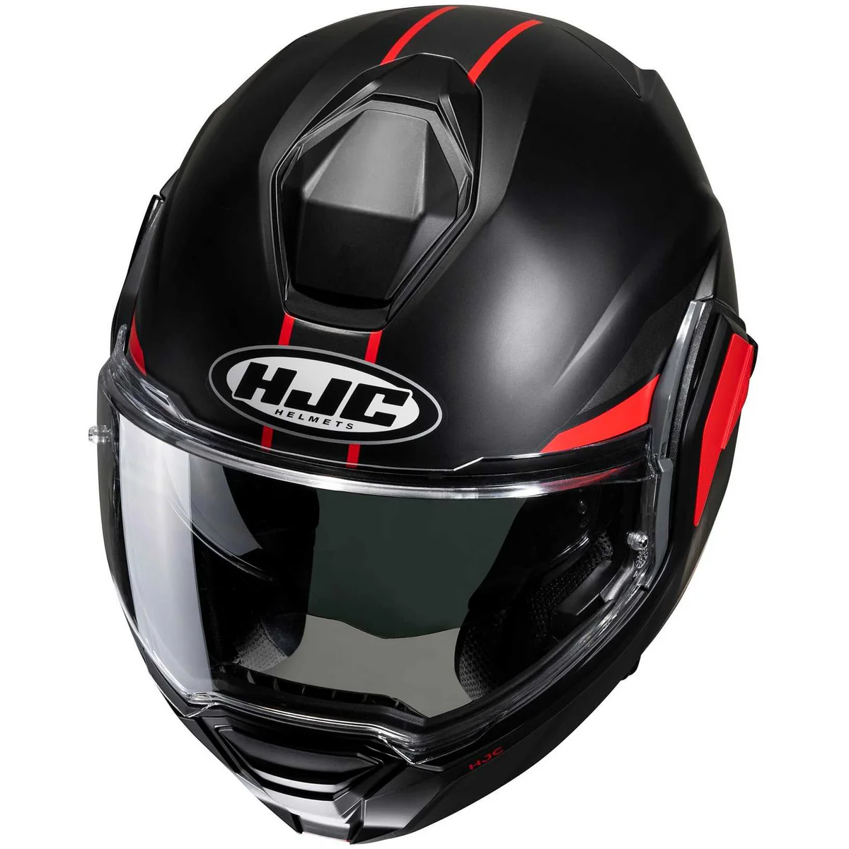 Casco Modulare Hjc i100 BEIS MC1SF Nero/Rosso P/J ECE 22-06