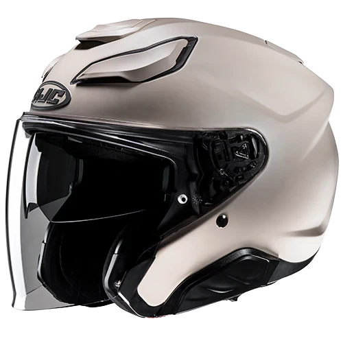 Casco Moto Jet Hjc F31 Solid Beige Opaco