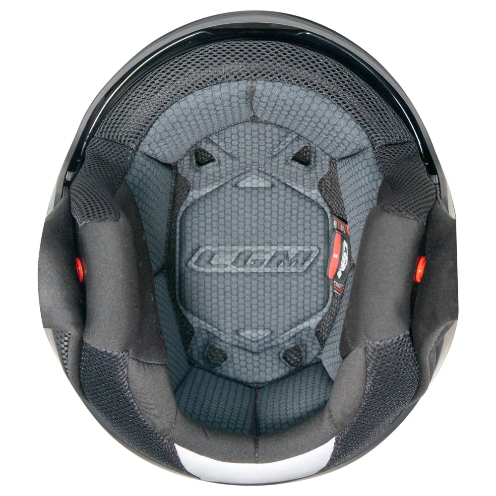 Casco Jet CGM 126A IPER MONO ECE 22-06 Con Visiera Lunga E Parasole Nero Opaco