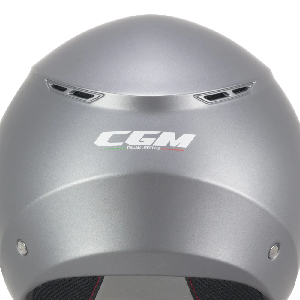 Casco Jet CGM 126A IPER MONO ECE 22-06 Con Visiera Lunga E Parasole Antracite Opaco