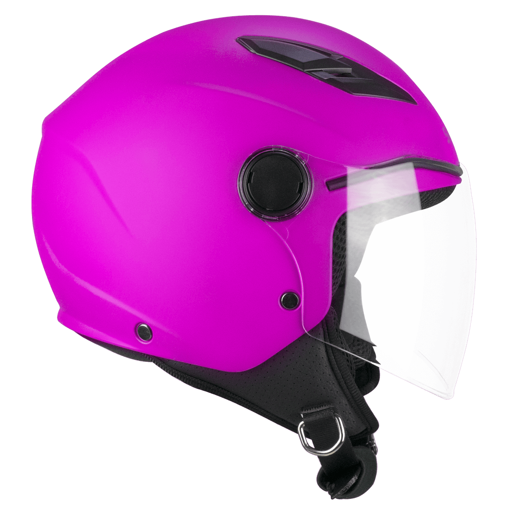 Casco Jet Bimbo SKA-P 2MHA POD Mono Fucsia Opaco Visiera Lunga ECE 22-06