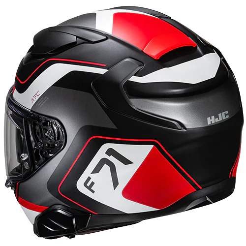 Casco Moto Integrale Hjc F71 Arcan MC1SF Nero Opaco Bianco Rosso