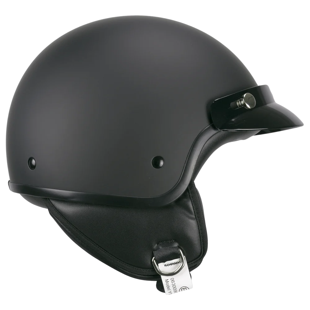 Casco Demi-Jet SKA-P 1FHA SMART MONO Nero Opaco ECE 22-06