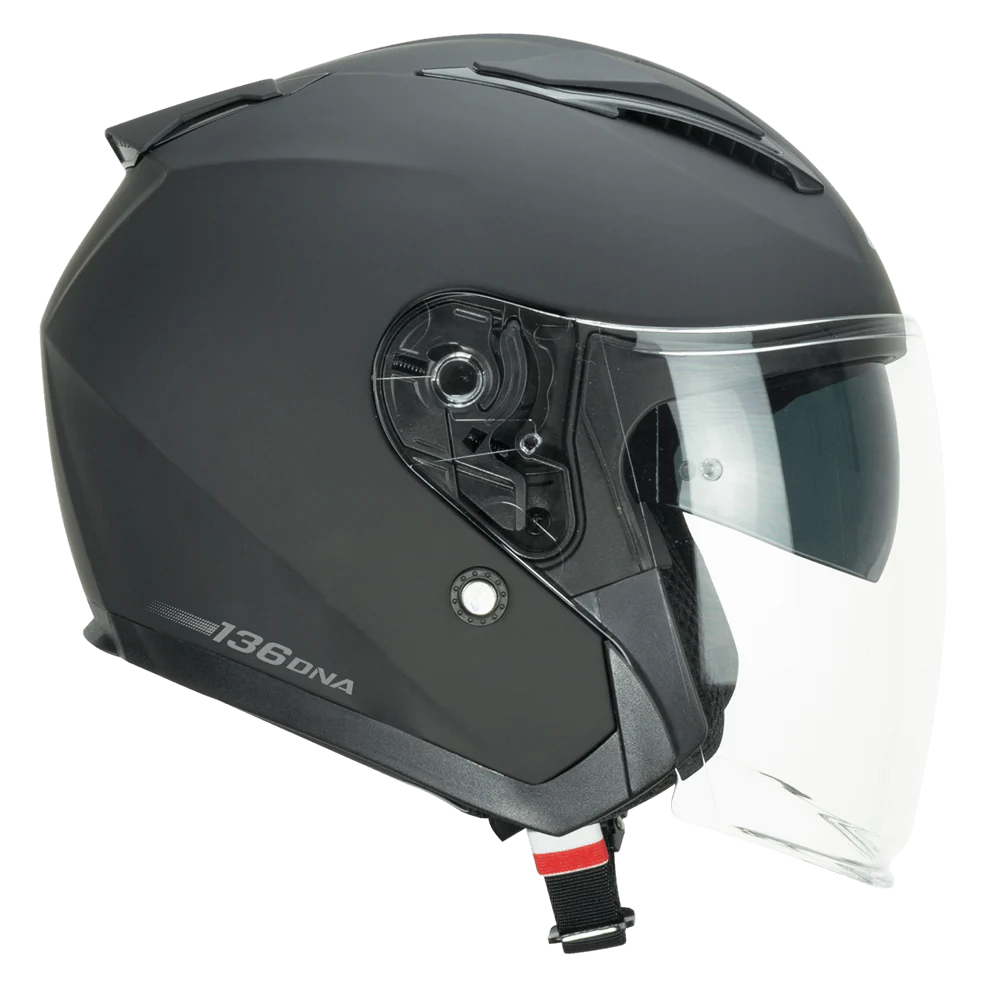 Casco CGM Jet 136A DNA MONO Nero Opaco ECE 22/06