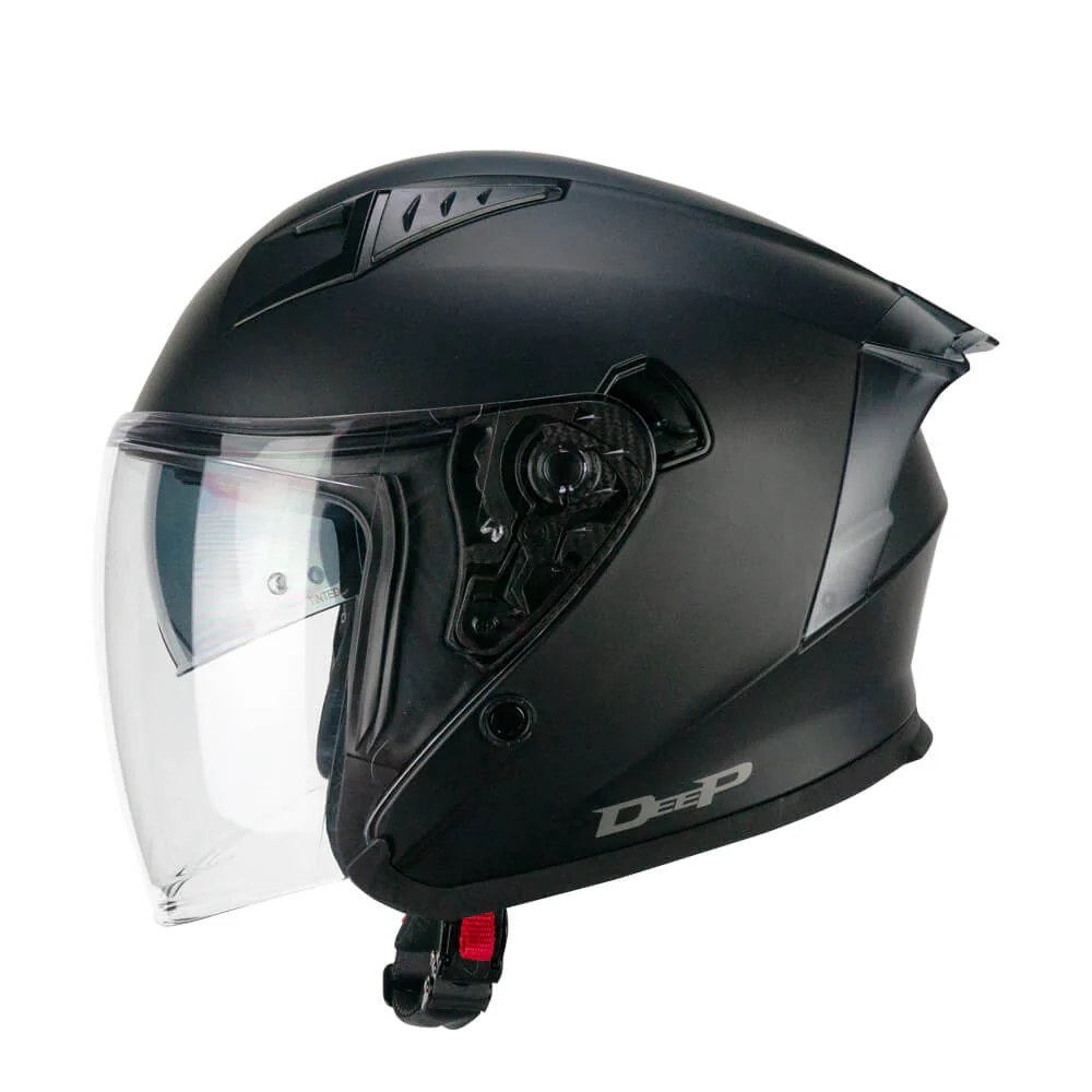 Casco CGM Jet 127A DEEP MONO Nero Opaco ECE 22/06 New