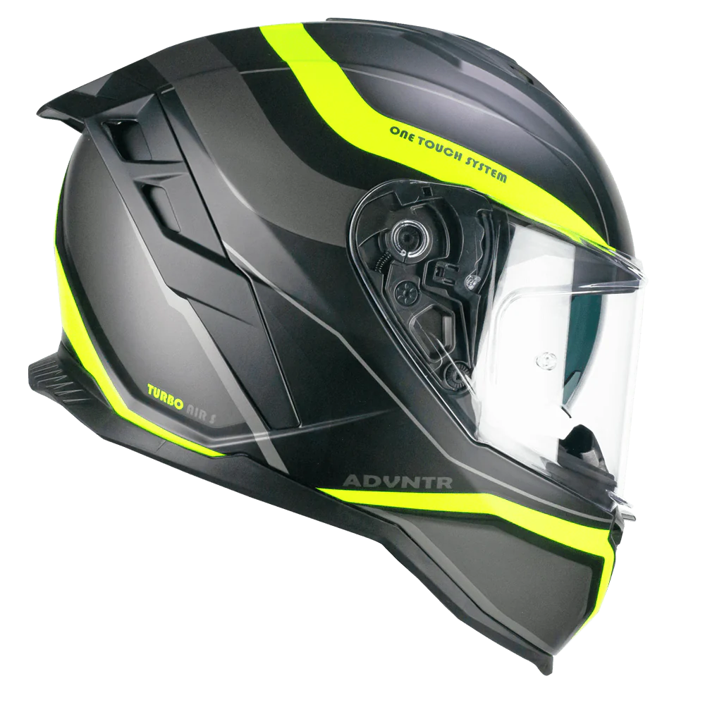 Casco CGM Integrale 363S SHOT RUN Nero Giallo Fluo Opaco 22-06