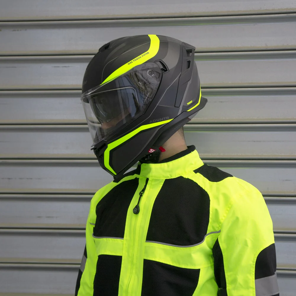 Casco CGM Integrale 363S SHOT RUN Nero Giallo Fluo Opaco 22-06