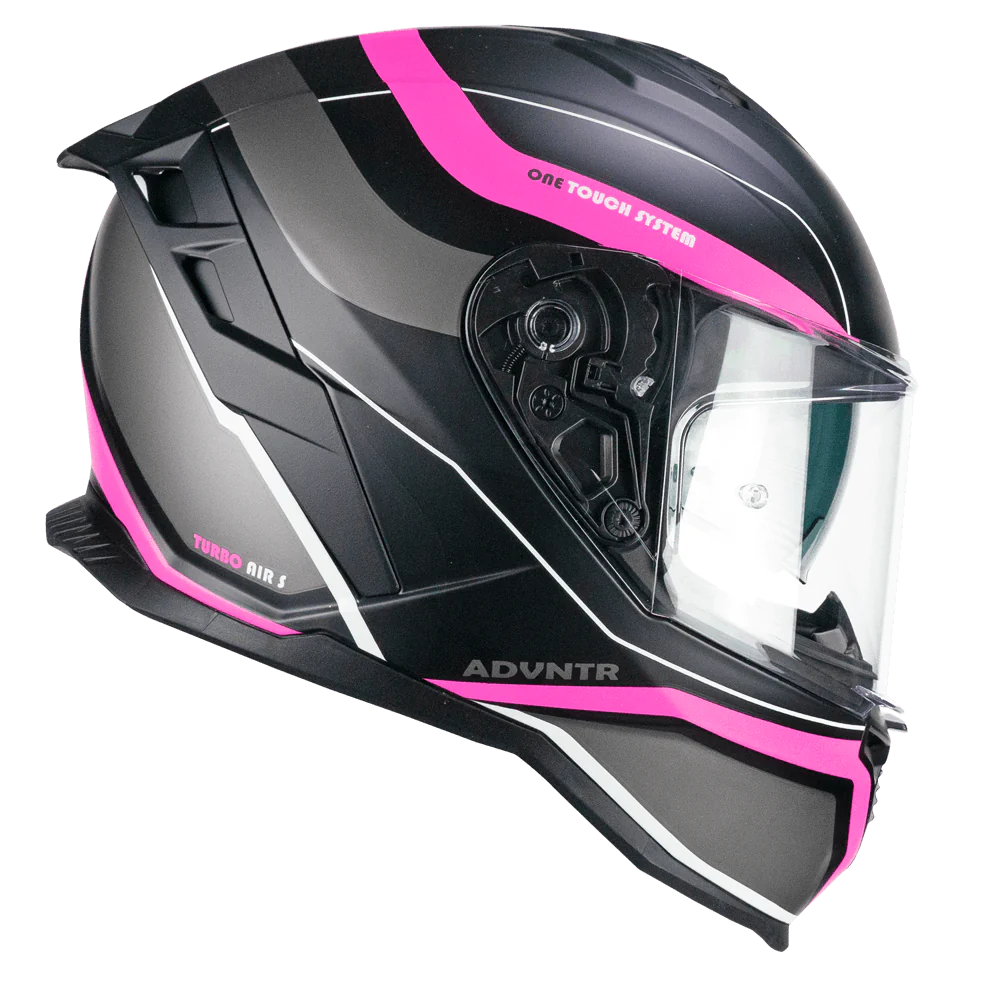 Casco CGM Integrale 363S SHOT RUN Nero Fucsia Fluo Opaco 22-06