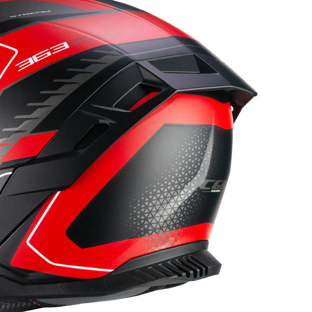 Casco CGM Integrale 363S SHOT RACE Antracite Rosso Opaco 22-06