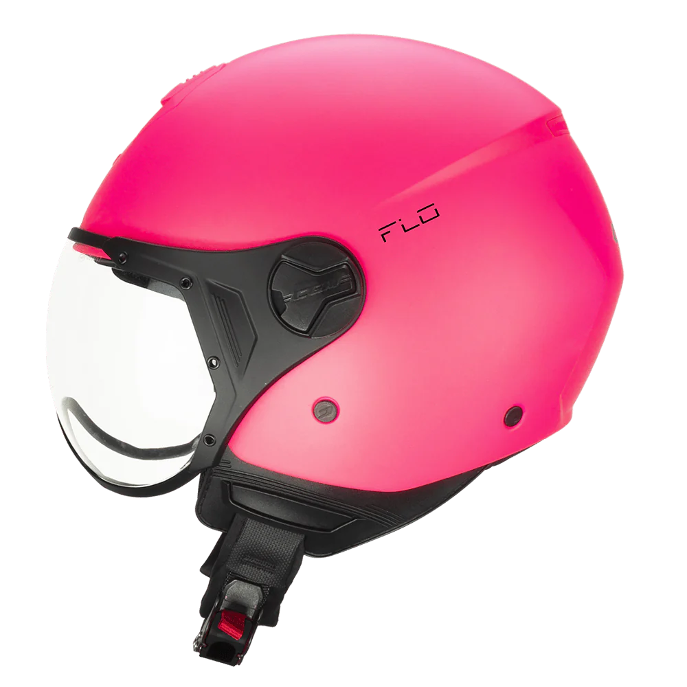 Casco CGM 167A FLO MONO Rosa Fluo Satinato Con Visiera Sagomata ECE 22-06