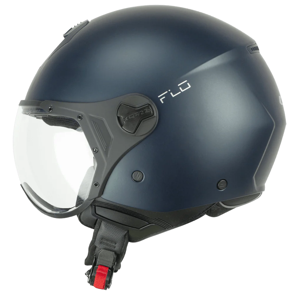 Casco CGM 167A FLO MONO Petrolio Satinato Con Visiera Sagomata ECE 22-06