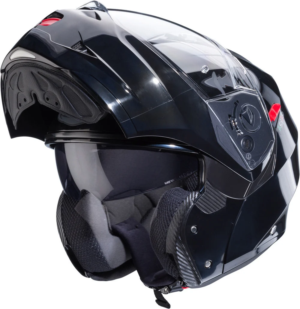 Casco Caberg Modulare Duke X Smart Black Nero Lucido ECE 22-06 P/J