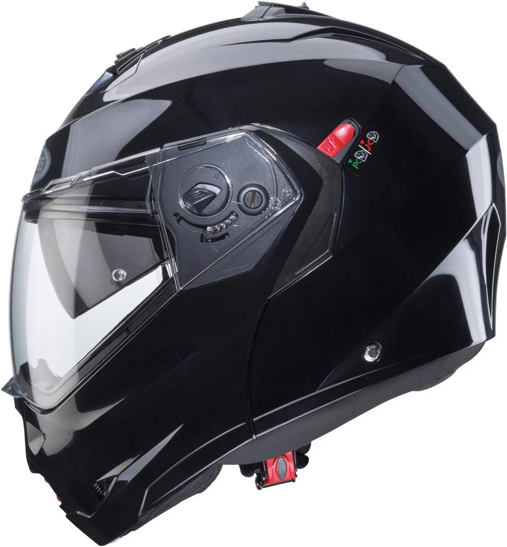 Casco Moto Modulare Caberg Duke X Smart Black Nero Lucido