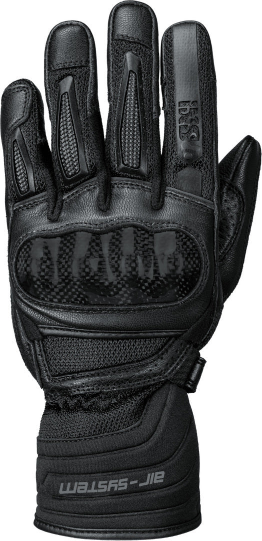 100 wasserdichte handschuhe IXS Sport Gloves Carbon-Mesh 4.0 Black Zertifizierte 100 % wasserdicht
