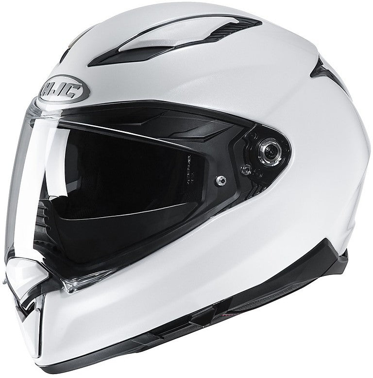 Hjc F70 Integral Helmet In White Metal Glass Fiber New
