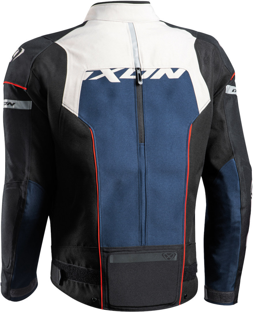 IXON JACKET IN MEN'S FABRIC ALLROAD MODEL GRAY / NAVY / BLACK NEW COLLECTION