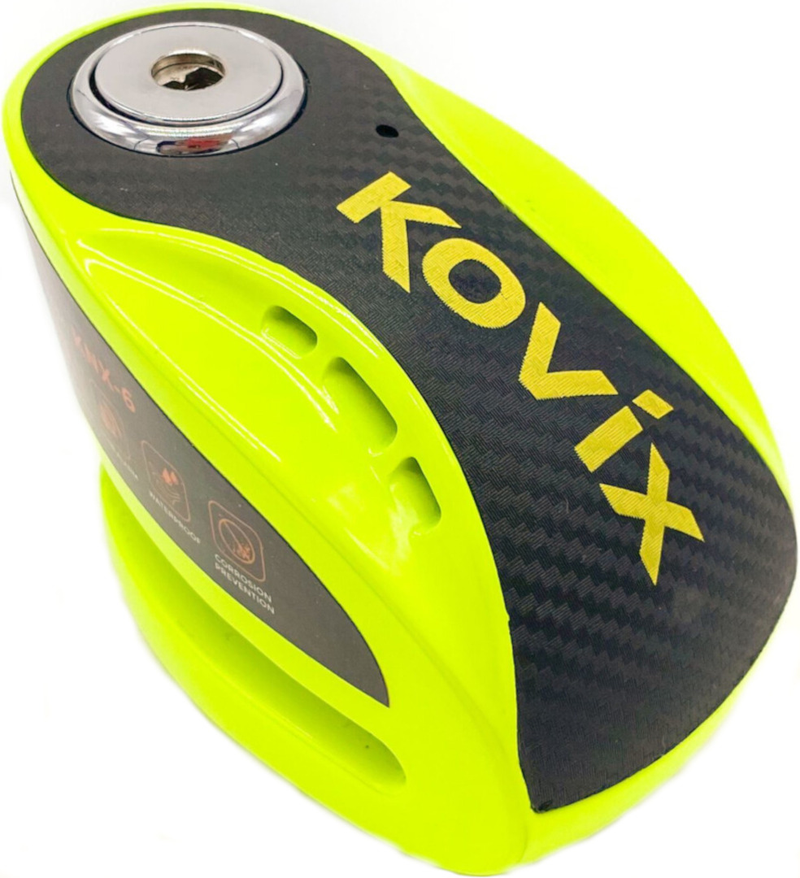 Bloccadisco Kovix Sonoro 120dB Perno Da 6mm Verde Fluo