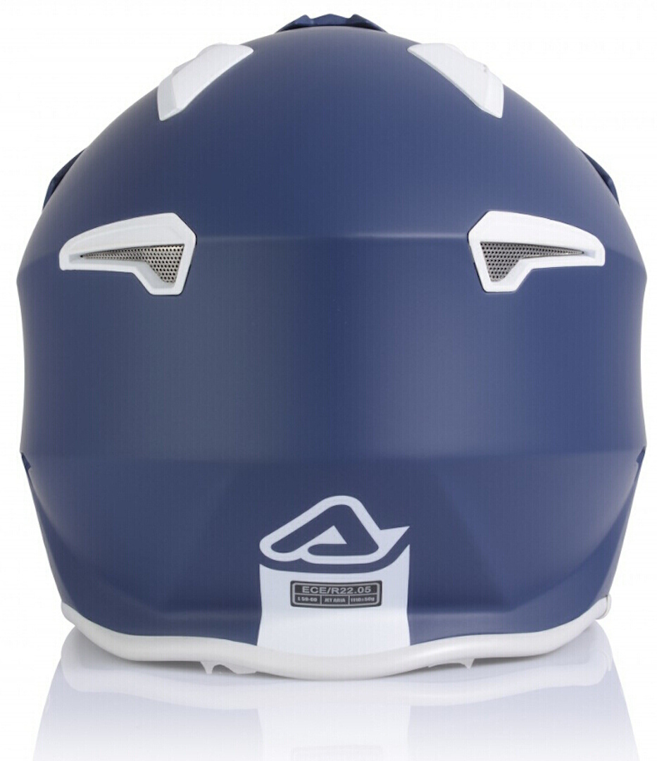 Acerbis Jet Helmet Aria Blue Opaque Model With Sun Visor And Adjustable Peak
