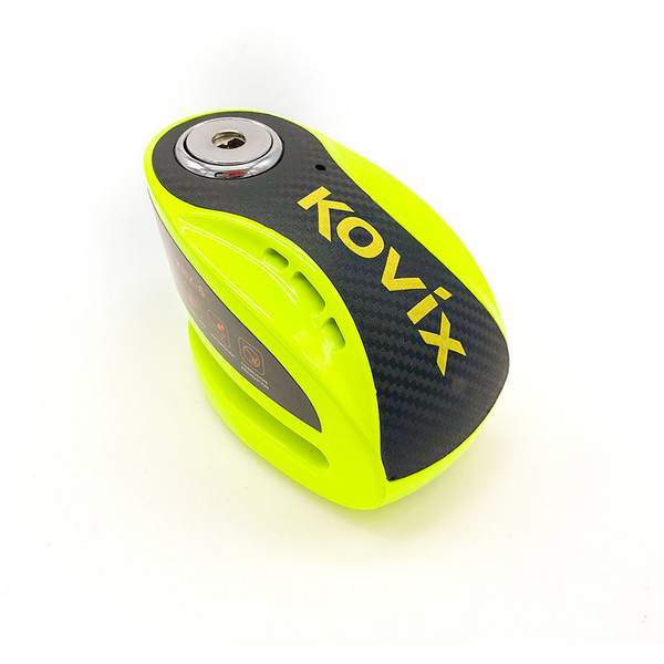 Bloccadisco Kovix Sonoro 120dB Perno Da 10mm Verde Fluo