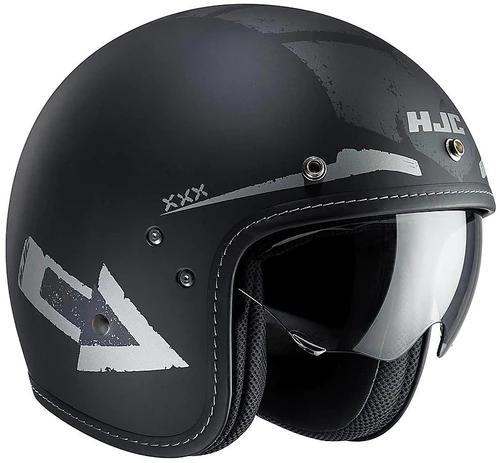 Hjc Jet Fg-70 Tales Mc5f Fiber Helmet With Inner Sunshade Goggle