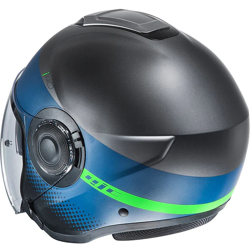 Hjc Jet i40 Unova MC4HSF Helm mit Innenbrille