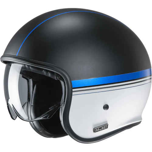 Helmet Hjc Jet V30 Equinox Mc2sf Composite Fiberglass With Adjustable Sunshade Goggle