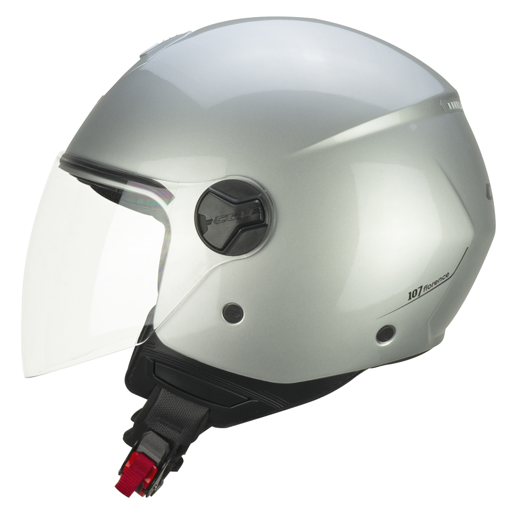 Helm CGM 107A FLORENCE MONO Silbernes langes Visier