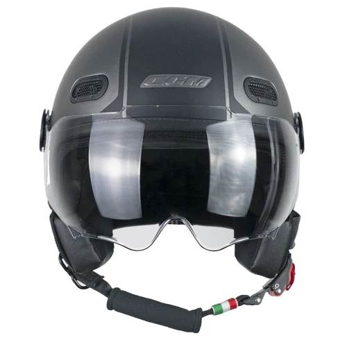 CGM 109X GLOBO SPORT Helmet Anthracite Satin black Shaped visor Removable and washable
