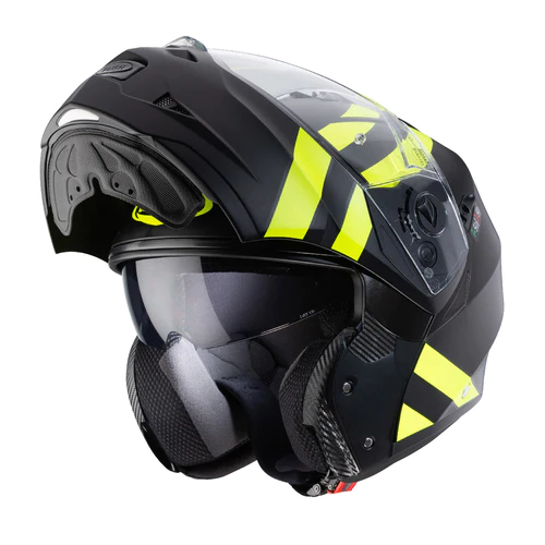 Caberg Modular Duke Superlegend Matt Black / Yellow Fluo Helmet