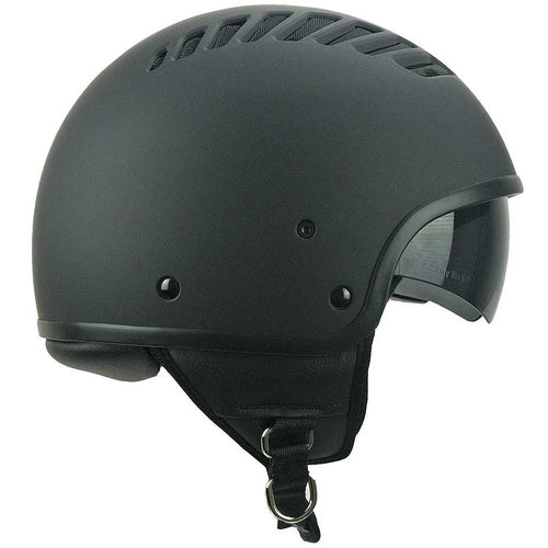 SKA-P Demi-Jet 1T TIKI MONO Helmet Matte Black Mesh Black
